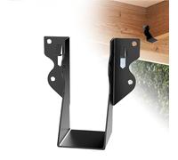 20 pcs 2x4 Joist Hangers Black Face Mount Joist Hangers , 2x4 Brackets Fits Truss Connectors,Rafter Hanger for Floor Deck and Ceiling Joists Q235B Steel Black Powder Coated