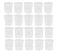 20 Pcs 30ml Plastic Graduated Measuring Cups, Measuring Jug, Clear Reusable Mini Medicine Cups with Scale Marks, Mixing Cup, for Home Kitchen Cooking, Lab Beakers, Baking, Measures Tool