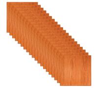 20 PCS 3D Foam Wall Panels Stone Brick Tile Stickers for Home Decoration Peelable and No Tools Required for Easy Application (Orange)