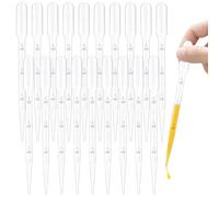20 Pcs 3ml Pipettes,Plastic Pipettes,Pippets Dropper,Disposable,Transparent Graduated,Measuring Pipets for Transferring Oils,Essential,Perfume,Paints,for Makeup Tool,Lab
