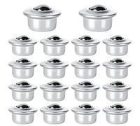 20 PCS 5/8 Inch Roller Ball Transfer Bearing, Carbon Steel Round Ball Transfer Unit, Universal Rotation Ball Casters for Conveyor, Roller Stand, Transmission, Load Capacity 33 lbs