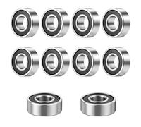 20 Pcs 5x11x4mm Bearings, MR115-2RS Replacement Precision Ball Bearings | Precision Ball Bearings Replacement Low Noise and high Speed Bearings Chrome Steel for RC Cars/Planes/Drone/Robotics