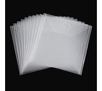 20 Pcs 6.4x6.4 Stamp & Die Storage Pockets Resealable Clear Plastic Seal Bags Storage Case for Cutting Dies Stencil Album Stamp Crafts DIY Scrap Booking Paper Card Craft Cutting Dies Card Making