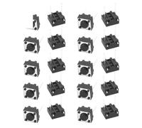 20 Pcs 6mm x 6mm x 4.3mm PCB Momentary Tactile Tact Push Button Switch 2 Pin DIP