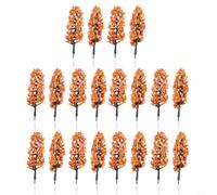 20 Pcs 8.5cm Model Trees for HO Scale Train Layouts | Model Railway Trees HO Scale,Miniature Flowering Trees For Layouts,Plastic Resin Scenery Props