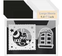20 PCS 9.4 x 7 Inch Large Die Cut Storage Envelopes with 0.7 mm Thick Magnetic Sheets for Die Storage, Clear Die Storage Pockets and Magnet