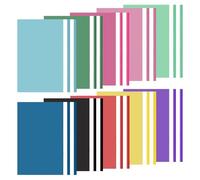 20 PCS A4 Project Folder A4 Plastic Display Folder Presentation Folders with Clear Cover & Two Hole, File Organiser Document Organiser for Office, School, Report, Sheet Music -10 Colors -31x23cm