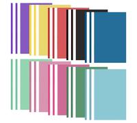 20 PCS A4 Project Folder, Plastic Display Folder, Presentation Folders with Clear Cover, Folders for Paperwork A4, Document Organiser, for Office School Report Document File (10 Colours)