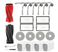 20 PCS Accessories for Roborock Saros 10R Robot Vacuum Cleaner, Replacement Parts Main Brush, Side Brush, Washable Filter, Mop Cloth, Dust Bags