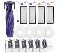 20 Pcs Accessories kit for NARWAL Freo Z10 Ultra/NARWAL Freo Z10 Robot Vacuum Cleaner, 1 Main Roller Brush, 6 Dust Bags, 4 Hepa Filters, 4 Mop Pads, 4 Side Brushes, 1 Clean Tool