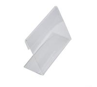 20 Pcs Acrylic Name Card Holder for Mini Sign Display Stand Bracket Suitable for Retail Shop Conference Room and Office Desk (10 * 20cm)