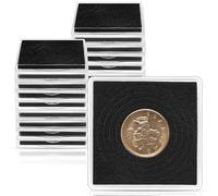 20 PCS Adjustable Size Coin Case, Coin Snap Holder, Acrylic Coins Collection Cases Coin-Protectors for All Coins, Plastic Coin-Holders Clear for Collectors Silver Dollar Collection Supplies