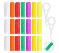 20 pcs Aligner Chewies Compatible with Invisalign Aligners, Mooshy Retainer Chewies with 2 pcs Aligner Removal Tools and Travel Carrying Case for Preventing Orthodontic Face Enhancing Aligners Fit Ef