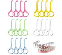 20 Pcs Aligner Removal Tool Retainer Remover Tool Aligner Tooth Hook Invisible Braces Remover Hook for Removing Invisible Braces Orthodontic Retainers Tooth Cleaning Oral Care (5Colors)
