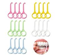 20 Pcs Aligner Removal Tool Retainer Remover Tool Aligner Tooth Hook Invisible Braces Remover Hook for Removing Invisible Braces Orthodontic Retainers Tooth Cleaning Oral Care (5Colors)