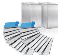 20 Pcs Aluminum Sheet Welding Kit 1/8" Thick 2" x 4" Plain Aluminum Plate for MIG TIG Stick MMA Arc Welding and Brazing Practice for Beginners, Heat Treatable and Corrosion Resistant