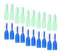 20 Pcs Anti Prison Toothbrush with Finger Sleeve Plastic Mini Brush