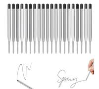 20 PCS Applies to Parker Pen Refills,Pen Refills Black Ballpoint,0.7mm Applies to Parker Rollerball Refill,Biro Refills,Suitable for Most Ballpoint Pens (Black)