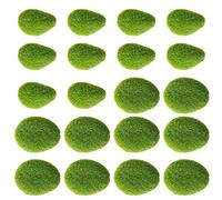 20 Pcs Artificial Moss Balls Fake Moss Stones Green Moss Balls for Fairy Gardens, Flower Arrangements, Floral Arrangements, Crafts