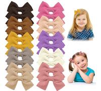 20 Pcs Baby Hair Clips Small Size Toddler Hair Clips 2.5in Hair Bows for Baby Girls Mini Baby Hair Bows Baby Hair Accessories for Little Girls Kids Infant Fine Hair (Style 1)