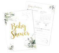 20 pcs Baby Prediction Cards Baby Shower Party Gifts Cards Baby Shower Advice for New Parents Cards Gender Reveal Baby Shower Game Party Decorations