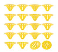 20 Pcs Beehive Entrance Exit Cone, Plastic Bee Hive Escape Equipment Cone Shape Bee Nest Door for Beekeeping (Yellow)