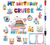 20 Pcs Birthday Cruise Door Magnets