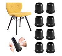 20 Pcs Black Extra Small Chair Leg Floor Protectors for Hardwood Floors, Upgraded Rubber Chair Leg Caps with Felt, Furniture Leg Feet Covers Protect Floors from Scratches Reduce Noise (Fit 0.5"-0.8")