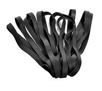 20 Pcs Black Large Thick Rubber Bands,High Elastic Multi-Purpose Rubberbands Heavy Duty UV Heat Cold Resistant Bands for Trash Can Fishing Office Home School Bank File Folders