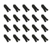 20 Pcs Black Nylon Zippers 20cm Nylon Coil Zippers Closed End Zipper for Sewing Crafts