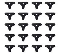 20 Pcs Black Precut Kinesiology Tape for Ankle, Elastic Support Tapes, Muscle Ankle Comfort Tapes, Breathable Cotton Spandex Kinesiology Tape, 9.1 x 6.3 in / 230 x 160 mm, for Sports, Running