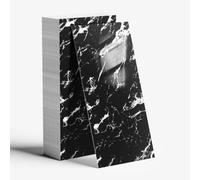20 Pcs Black Self Adhesive Wall Tiles 60CMX30CM PVC Bathroom Walls Tile Adhesive for Kitchen Backsplash Showerwall Laundry Waterproof Oil-Proof Rent Friendly