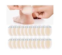 20 PCS Blister Plasters for Feet Ellipses Blister Plasters Invisible Hydrocolloid Gel for Heel Foot Toe Toes and Guard Skin and Fast Healing Sterile Adhesive Wound Dressing 37MMx55MM