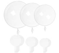 20 Pcs Bobo Balloons, Multi-Size Clear Balloons To Fill, Personalized Stuffing Balloons, Large Bubble Balloons, Transparent Balloons For Birthday Wedding Party (18/20/24in)
