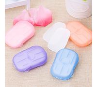 20 PCS/Box Travel Hand-Washing Soap Paper ing Paper Multifunctional Portable Cleaning Paper Disposable Boxed Mini Soap