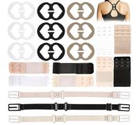 20 PCS Bra Strap Clips Set Elastic Adjustable Bra Cross Back Clip, Non-Slip Bra Clips Bra Strap Holder Soft And Comfortable Bras Strap Holder Fits All Cup Sizes, Concealing for Women's Underwear