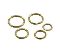 20 Pcs Brass keyring 30mm Keychain Split Ring For Snap Hook Hardware Key