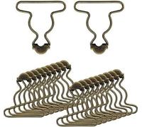 20 Pcs Bronze Color Overall Buckles Replacement, 1.5 Inch Dungaree Suspender Clips Metal Suspender Buckles Overall Buckles for Rompers Pants Bib Sewing Accessories,Fasteners,Buckles