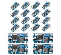 20 Pcs Buck Converter Module Adjustable Step Down Voltage Regulator Step Down Power Module Power Supply Modules DC to DC Voltage Regulator Fiberglass Construction for Various Devices Power Supply
