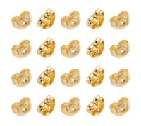 20 PCS Butterfly Earring Backs Universal Practical Gold Replacement Secure Ear Locking Anti-Allergy Stainless Steel Ear Back Accessories for Stud Earrings, Jewellery Making Women, Jewellery Findings