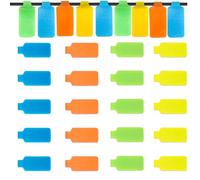20 Pcs Cable Labels(3.54in*0.78in), Multi-Color Write On Cord Labels, Self-Adhesive Nylon Wrap-It for Cord Management and Identification, Reusable with Multiple Uses