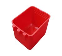 20 Pcs Cage Cups Chicken Feeder Waterer 16 oz Birds Feeders Hanging Bunny Cage Chicken Water Bowl for Pet Parrot Rooster Gamefowl Poultry Wire Hutch(Blue) Sqk455 (Red, 12.5x9.5cm)