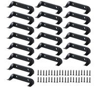 20 Pcs Car Display Wall Mount Set, Vertical Model Car Stand Shelf, Stable Display Rack Hook Stand Compatible with Lego Speed Champion for Car Collection Car Enthusiasts (Black)