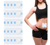 20 PCS Castor Oil Belly Button Patch, Disposable Self-Adhesive Organic Cotton Navel Wrap Cover, Highly Absorbent Anti-Leakage PU Film & Cotton Pad (2.7 Inches)