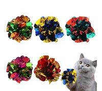 20 Pcs Cat Crinkle Toys,Cat Ball Toy,Balls Interactive CatsRolling Indoor foil Chase,Pet Chasing Creative,Fun Hunting Kitten,Kittens Toy Resistant,for Cats And Kittens to Maintain Healthy Vitality