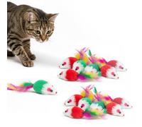 20 Pcs Cat Mouse Toy, Cat Catnip Mice Toys, Mouse CatToy, Interactive Plush Pets, Variety Interactive Cat-Toy, Catnip Toys For Cats With Feather Tail For CatKitten Cat-Toys For Indoor Cats Kitten
