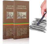 20 PCS Charcoal Sticks, 3-5mm Black Willow Charcoal, Drawing Tools Charcoal Pencils for Artists Students and Hobbyists