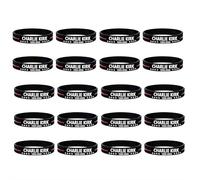 20 Pcs Charlie Kirk A True Patriot Pray Justice Assassination Shooting Hero Freedom Merch USA Rubber Bracelets Silicone Wristbands Bracelets for Men&Women 2025