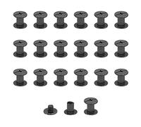 20 Pcs Chicago Screw Posts,M5*7mm Rivet Chicago Binding Screws Bright Black