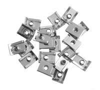 20 Pcs Chimney Nuts Spire Clips Lug Speed Fasteners U Nuts Fixings Panel M5 M6 M8 Heavy Duty Zinc Plated Metal U Nuts Fixings(M5)